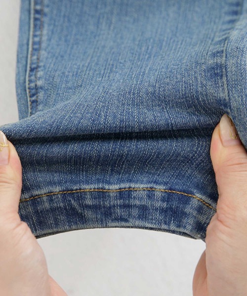 antiqua（アンティカ）の「ヴィンテージ感のある！抜群のストレッチジーンズ（デニムパンツ・キッズ・ブルー系その他/ノンウォッシュ・4/3/5）」の5枚目の写真