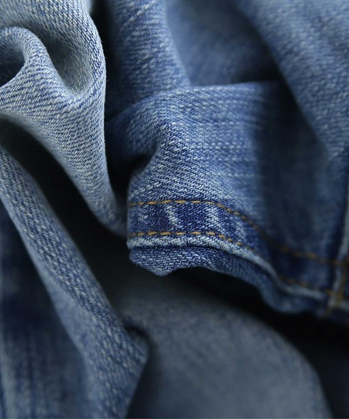 antiqua（アンティカ）の「ヴィンテージ感のある！抜群のストレッチジーンズ（デニムパンツ・キッズ・ブルー系その他/ノンウォッシュ・4/3/5）」の4枚目の写真