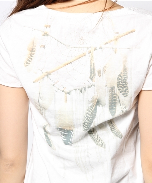 goa(ゴア)の「ニュートラルバックドリームキャチャーTシャツ(Tシャツ/カットソー・レディース・オフホワイト/A・FREE)」の13枚目の写真