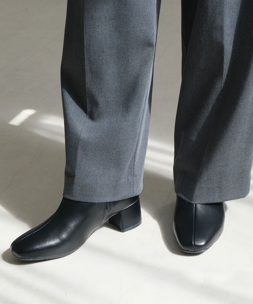 AmiAmi(アミアミ)の「【2024AW新改良!】スクエアトゥショートブーツ(ブーツ・レディース・ブラック/ブラウン/ダークブラウン/グレー/ブラック系その他/キャメル/ベージュ/ブラック系その他2/グレイッシュベージュ・LL/S/M/L)」の13枚目の写真