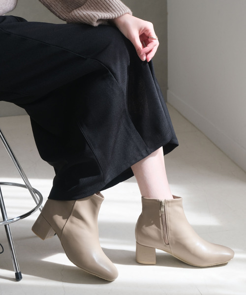 AmiAmi(アミアミ)の「【2024AW新改良!】スクエアトゥショートブーツ(ブーツ・レディース・ブラック/ブラウン/ダークブラウン/グレー/ブラック系その他/キャメル/ベージュ/ブラック系その他2/グレイッシュベージュ・LL/S/M/L)」の19枚目の写真