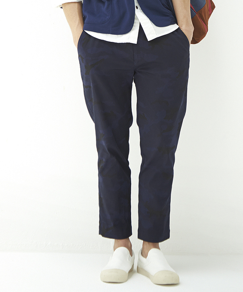 WEGO（ウィゴー）の「WEGO/カモフラアンクルトラウザー（スラックス・メンズ・ブラウン/ネイビー・LARGE/MEDIUM）」の2枚目の写真