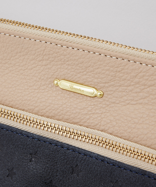 Another Edition（アナザーエディション）の「AE×BeaureTSL CLT（クラッチバッグ・レディース・ネイビー/ライトピンク・ﾌﾘ-）」の3枚目の写真