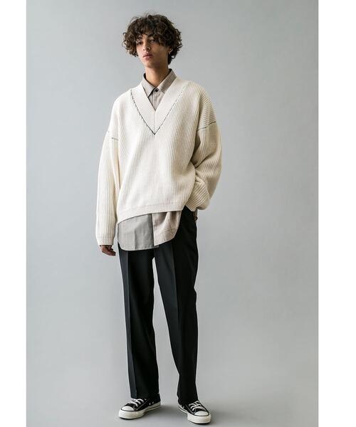 MONKEY TIME（モンキータイム）の「＜monkey time＞ TW TWILL TROUSER/トラウザーズ（スラックス・メンズ・ナチュラル/ブラック・S/L/M）」の7枚目の写真