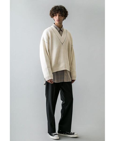 MONKEY TIME（モンキータイム）の「＜monkey time＞ TW TWILL TROUSER/トラウザーズ（スラックス・メンズ・ナチュラル/ブラック・S/L/M）」の6枚目の写真