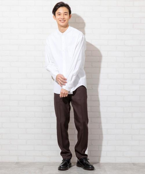 coen（コーエン）の「ポリツイルテーパードパンツ（その他パンツ・メンズ・ブラック/ダークブラウン・LARGE/SMALL/MEDIUM/X-LARGE）」の10枚目の写真