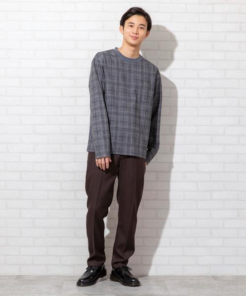 coen（コーエン）の「ポリツイルテーパードパンツ（その他パンツ・メンズ・ブラック/ダークブラウン・LARGE/SMALL/MEDIUM/X-LARGE）」の9枚目の写真