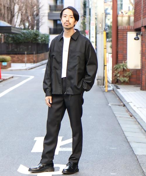 coen（コーエン）の「ポリツイルテーパードパンツ（その他パンツ・メンズ・ブラック/ダークブラウン・LARGE/SMALL/MEDIUM/X-LARGE）」の4枚目の写真