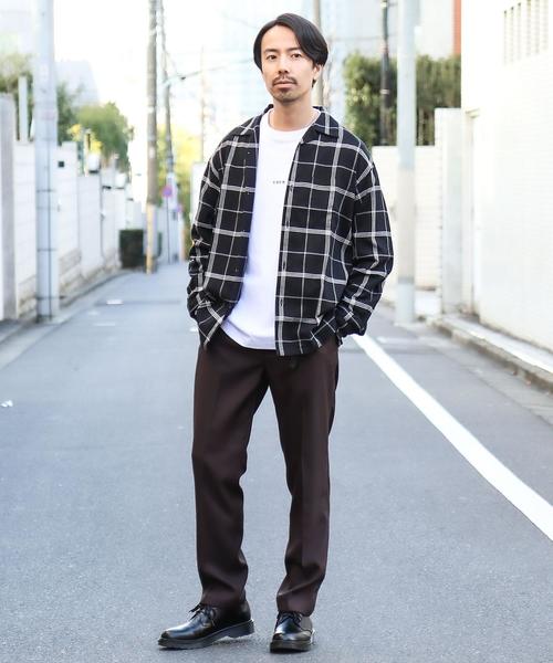 coen（コーエン）の「ポリツイルテーパードパンツ（その他パンツ・メンズ・ブラック/ダークブラウン・LARGE/SMALL/MEDIUM/X-LARGE）」の3枚目の写真