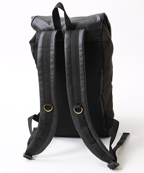 WEGO（ウィゴー）の「WEGO/フェイクレザーコンビバックパック（バックパック/リュック・メンズ・ブラック/グレー/ブルー・FREE）」の11枚目の写真