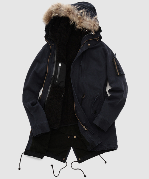 ROSE BUD COUPLES （ローズ バッド カップルズ）の「【ZOZO売上ランキング総合No.1獲得!!】●OCEANS・Fine掲載●ユニセックス 3WAY M-51      モッズコート（モッズコート・メンズ・ベージュ/オリーブ/ネイビー/ブラック・MEDIUM/SMALL/LARGE）」の4枚目の写真