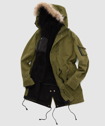 ROSE BUD COUPLES  | 【ZOZO売上ランキング総合No.1獲得!!】●OCEANS・Fine掲載●ユニセックス 3WAY M-51      モッズコート(モッズコート)