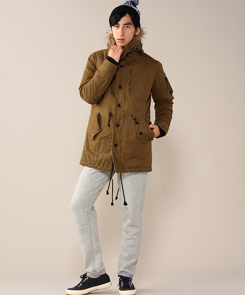 ROSE BUD COUPLES （ローズ バッド カップルズ）の「【ZOZO売上ランキング総合No.1獲得!!】●OCEANS・Fine掲載●ユニセックス 3WAY M-51      モッズコート（モッズコート・メンズ・ベージュ/オリーブ/ネイビー/ブラック・MEDIUM/SMALL/LARGE）」の5枚目の写真