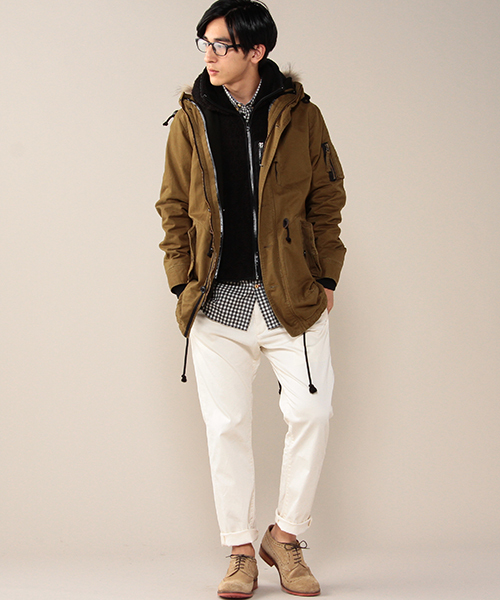 ROSE BUD COUPLES （ローズ バッド カップルズ）の「【ZOZO売上ランキング総合No.1獲得!!】●OCEANS・Fine掲載●ユニセックス 3WAY M-51      モッズコート（モッズコート・メンズ・ベージュ/オリーブ/ネイビー/ブラック・MEDIUM/SMALL/LARGE）」の6枚目の写真