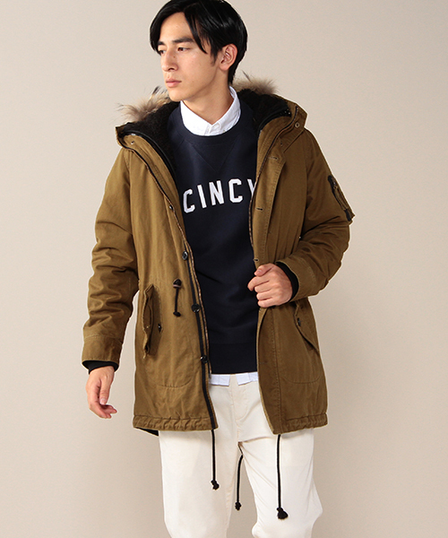 ROSE BUD COUPLES （ローズ バッド カップルズ）の「【ZOZO売上ランキング総合No.1獲得!!】●OCEANS・Fine掲載●ユニセックス 3WAY M-51      モッズコート（モッズコート・メンズ・ベージュ/オリーブ/ネイビー/ブラック・MEDIUM/SMALL/LARGE）」の7枚目の写真