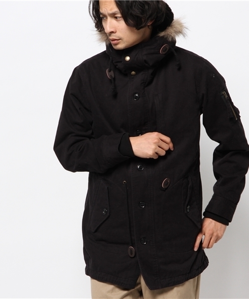 ROSE BUD COUPLES （ローズ バッド カップルズ）の「【ZOZO売上ランキング総合No.1獲得!!】●OCEANS・Fine掲載●ユニセックス 3WAY M-51      モッズコート（モッズコート・メンズ・ベージュ/オリーブ/ネイビー/ブラック・MEDIUM/SMALL/LARGE）」の2枚目の写真