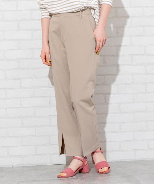 coen（コーエン）の「【WEB限定】 センタープレススリットパンツ