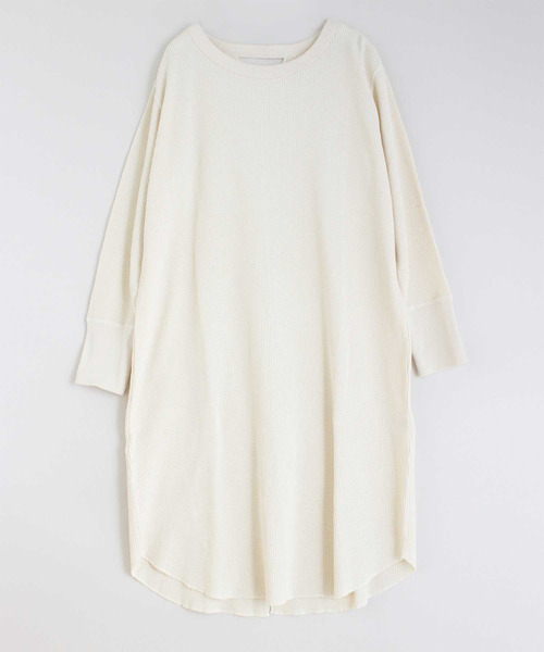 RNA-N(アールエヌエーエヌ)の「M1378 21OEワッフルワンピース(ワンピース・レディース・キナリ/ターメリック/スミクロ・MEDIUM)」の5枚目の写真