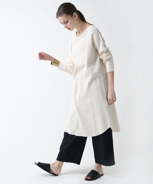 RNA-N(アールエヌエーエヌ)の「M1378 21OEワッフルワンピース(ワンピース・レディース・キナリ/ターメリック/スミクロ・MEDIUM)」の7枚目の写真