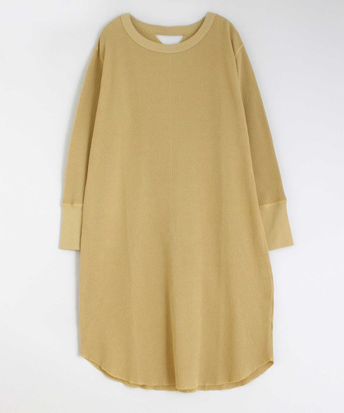 RNA-N(アールエヌエーエヌ)の「M1378 21OEワッフルワンピース(ワンピース・レディース・キナリ/ターメリック/スミクロ・MEDIUM)」の9枚目の写真