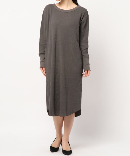 RNA-N(アールエヌエーエヌ)の「M1378 21OEワッフルワンピース(ワンピース・レディース・キナリ/ターメリック/スミクロ・MEDIUM)」の21枚目の写真