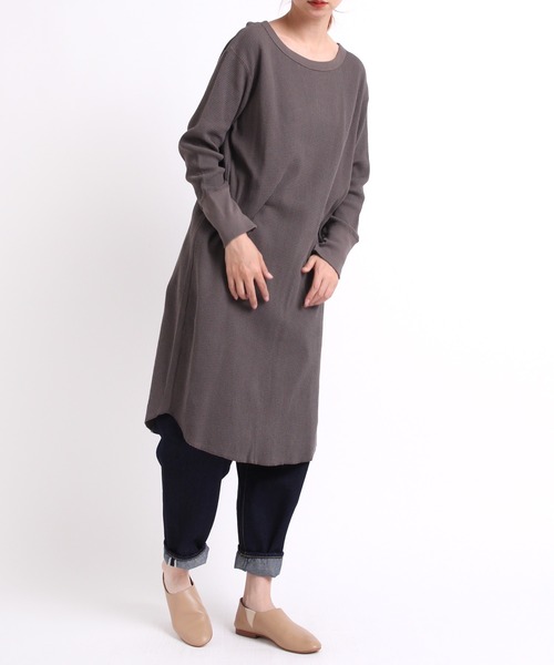 RNA-N(アールエヌエーエヌ)の「M1378 21OEワッフルワンピース(ワンピース・レディース・キナリ/ターメリック/スミクロ・MEDIUM)」の18枚目の写真