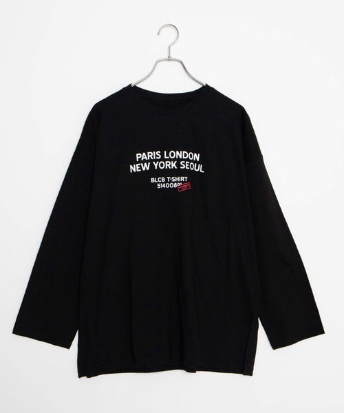 DING（ディング）の「DING/FRIENDSHIPビッグシルエットロンT（Tシャツ/カットソー・レディース・オレンジ/ブラック・FREE）」の5枚目の写真