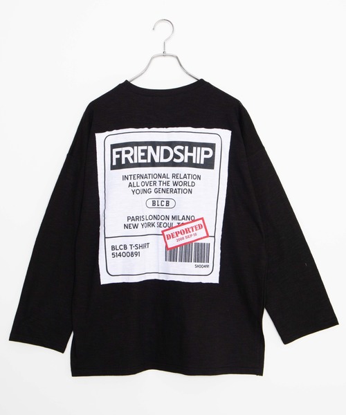 DING（ディング）の「DING/FRIENDSHIPビッグシルエットロンT（Tシャツ/カットソー・レディース・オレンジ/ブラック・FREE）」の16枚目の写真