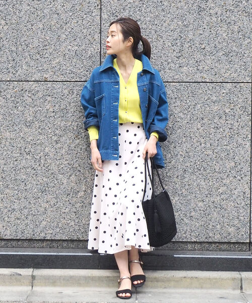 fredy repit(フレディレピ)の「ミディ丈デニムジャケット(デニムジャケット・レディース・ブルー/アイボリー・38)」の11枚目の写真