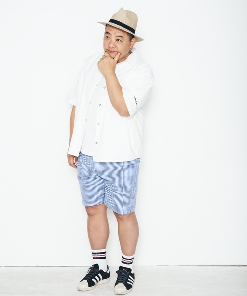 BUCCA 44（ブッカフォーティーフォー）の「【BUCCA 44】ギンガムチェックショートパンツ（その他パンツ・メンズ・ブルー系その他2/レッド系その他2・MEDIUM/LARGE/X-LARGE/XX-LARGE/XXX-LARGE）」の3枚目の写真