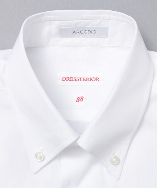 DRESSTERIOR(ドレステリア)の「ARCODIO コラボ 140/2 ブロードシャツ(ビジネスシャツ・メンズ・ホワイト・39/41/38/40/37)」の2枚目の写真