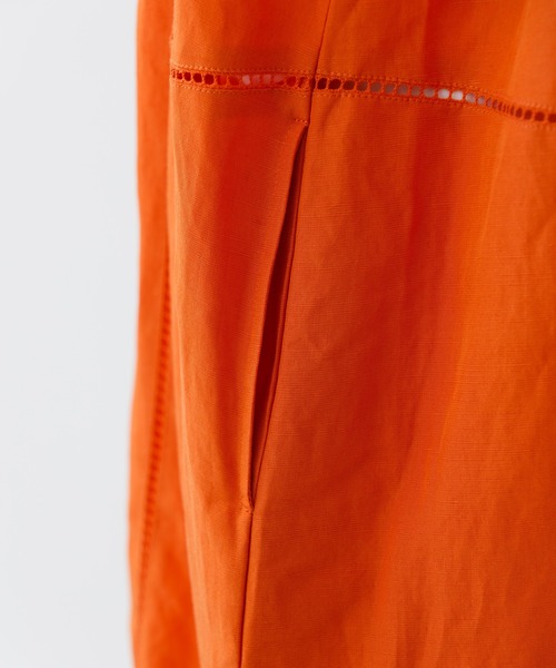 MILKFED.（ミルクフェド）の「GATHERED NECK DRESS（ワンピース・レディース・オレンジ/ブラウン/ブラック・ONE SIZE）」の5枚目の写真