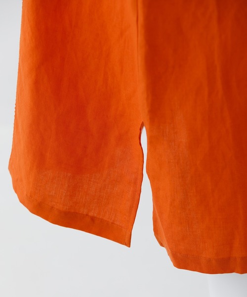 MILKFED.（ミルクフェド）の「GATHERED NECK DRESS（ワンピース・レディース・オレンジ/ブラウン/ブラック・ONE SIZE）」の8枚目の写真