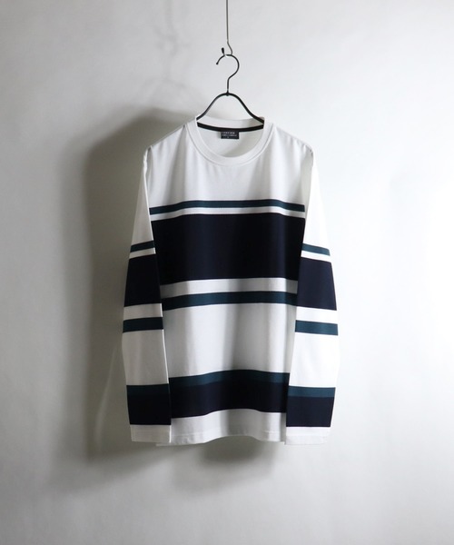 Confirm(コンファーム)の「Confirm / コンファーム 代わり編みマルチロンT(Tシャツ/カットソー・メンズ・ベージュ/ネイビー/グレー/ワイン・M/L)」の1枚目の写真