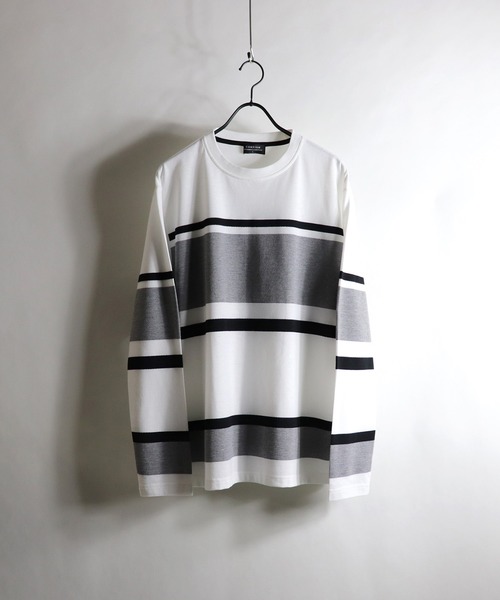 Confirm(コンファーム)の「Confirm / コンファーム 代わり編みマルチロンT(Tシャツ/カットソー・メンズ・ベージュ/ネイビー/グレー/ワイン・M/L)」の2枚目の写真