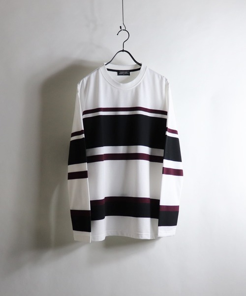 Confirm(コンファーム)の「Confirm / コンファーム 代わり編みマルチロンT(Tシャツ/カットソー・メンズ・ベージュ/ネイビー/グレー/ワイン・M/L)」の4枚目の写真