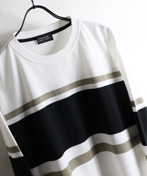 Confirm(コンファーム)の「Confirm / コンファーム 代わり編みマルチロンT(Tシャツ/カットソー・メンズ・ベージュ/ネイビー/グレー/ワイン・M/L)」の11枚目の写真