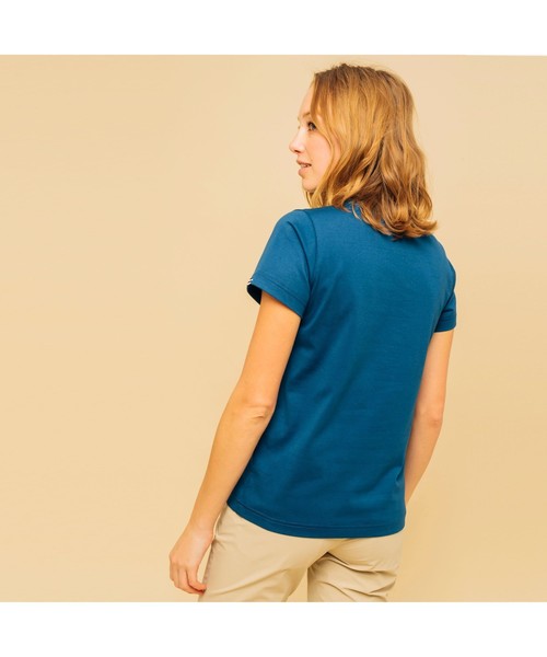 AIGLE(エーグル)の「吸水速乾 エーグル グラフィックTシャツ CAR(Tシャツ/カットソー・レディース・レッド/ダークブルー・S/M/L)」の3枚目の写真