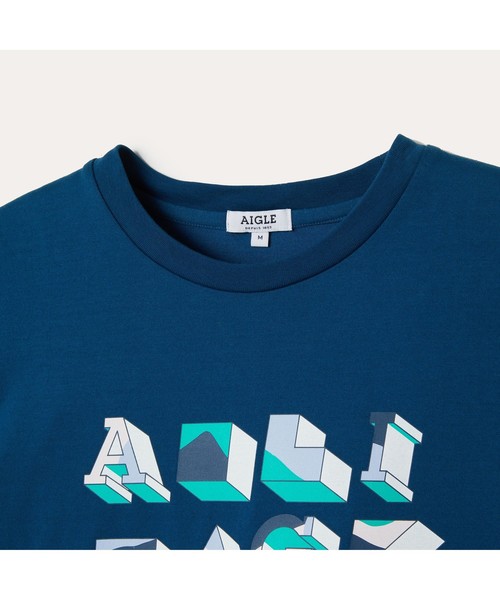 AIGLE(エーグル)の「吸水速乾 エーグル グラフィックTシャツ CAR(Tシャツ/カットソー・レディース・レッド/ダークブルー・S/M/L)」の7枚目の写真