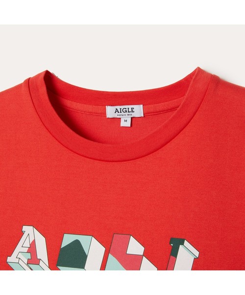 AIGLE(エーグル)の「吸水速乾 エーグル グラフィックTシャツ CAR(Tシャツ/カットソー・レディース・レッド/ダークブルー・S/M/L)」の13枚目の写真