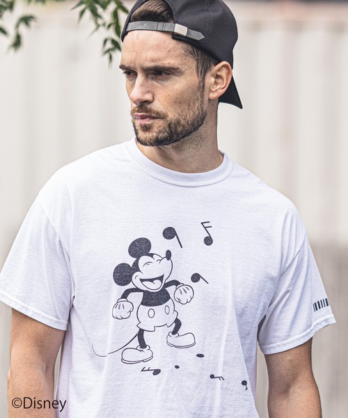 felkod(フィルコッド)の「mt6733-Sound Mickey Print Tee(Tシャツ/カットソー・メンズ・インディゴブルー/ブラック/ホワイト・S/M/L)」の14枚目の写真