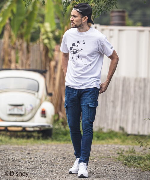 felkod(フィルコッド)の「mt6733-Sound Mickey Print Tee(Tシャツ/カットソー・メンズ・インディゴブルー/ブラック/ホワイト・S/M/L)」の16枚目の写真