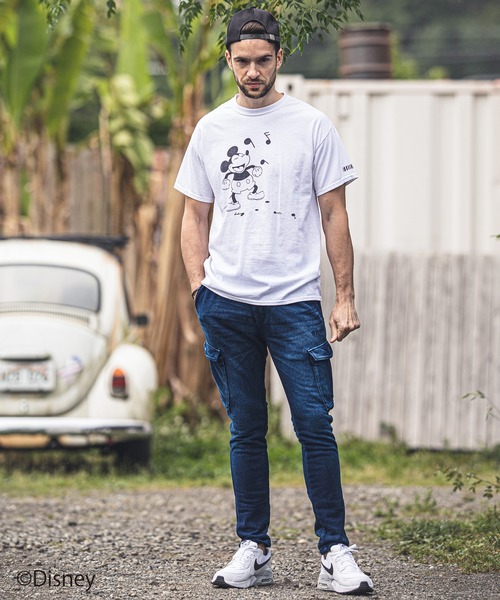 felkod(フィルコッド)の「mt6733-Sound Mickey Print Tee(Tシャツ/カットソー・メンズ・インディゴブルー/ブラック/ホワイト・S/M/L)」の17枚目の写真