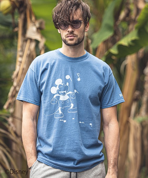 felkod(フィルコッド)の「mt6733-Sound Mickey Print Tee(Tシャツ/カットソー・メンズ・インディゴブルー/ブラック/ホワイト・S/M/L)」の18枚目の写真