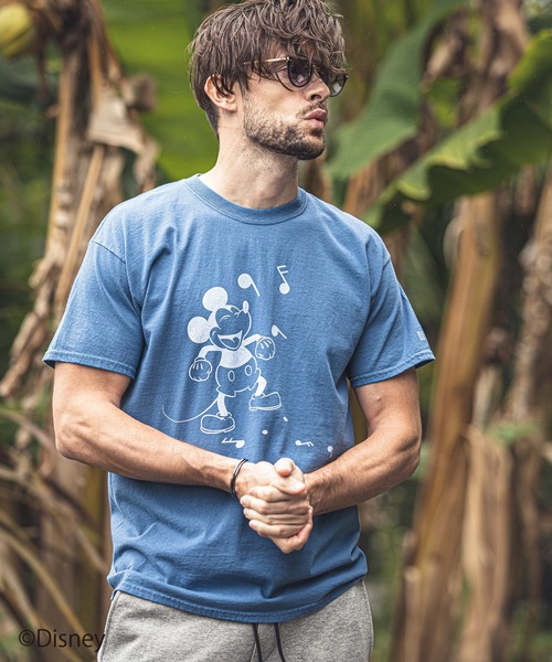 felkod(フィルコッド)の「mt6733-Sound Mickey Print Tee(Tシャツ/カットソー・メンズ・インディゴブルー/ブラック/ホワイト・S/M/L)」の19枚目の写真