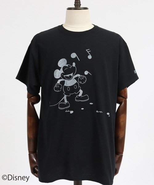 felkod(フィルコッド)の「mt6733-Sound Mickey Print Tee(Tシャツ/カットソー・メンズ・インディゴブルー/ブラック/ホワイト・S/M/L)」の22枚目の写真