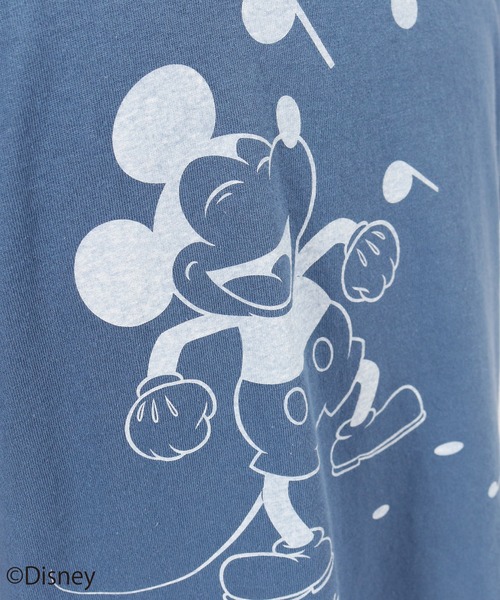 felkod(フィルコッド)の「mt6733-Sound Mickey Print Tee(Tシャツ/カットソー・メンズ・インディゴブルー/ブラック/ホワイト・S/M/L)」の4枚目の写真