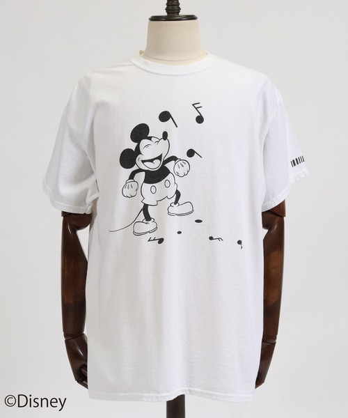 felkod(フィルコッド)の「mt6733-Sound Mickey Print Tee(Tシャツ/カットソー・メンズ・インディゴブルー/ブラック/ホワイト・S/M/L)」の5枚目の写真
