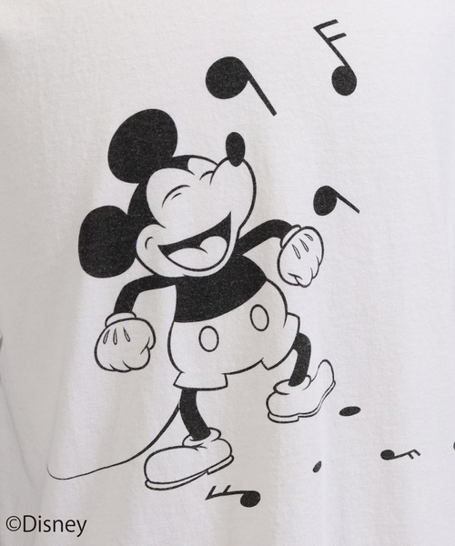 felkod(フィルコッド)の「mt6733-Sound Mickey Print Tee(Tシャツ/カットソー・メンズ・インディゴブルー/ブラック/ホワイト・S/M/L)」の8枚目の写真