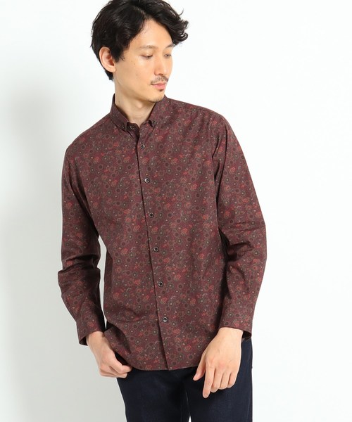 セール トップス ダーク小花柄シャツ シャツ ブラウス Kikuchi タケオキクチ のファッション Takeo Kikuchi Takeo